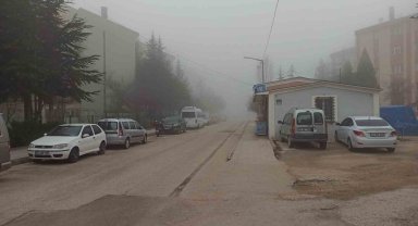 Eskişehir'in yüksek kesimlerinde sis etkili oldu
