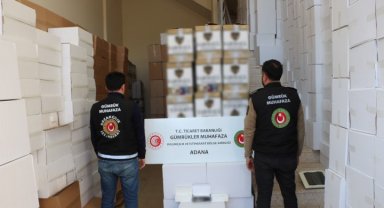Gümrük muhafaza ekipleri Adana'da 11 milyon adet makaron ele geçirdi