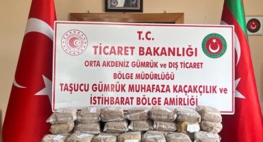 Gümrük Muhafaza ekipleri Mersin'de 35 kilogram esrar ele geçirdi