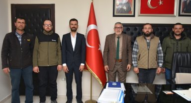 İnönü Ziraat Odası Başkanı Küçükçiftçi, Başkan Bozkurt ile bir araya geldi