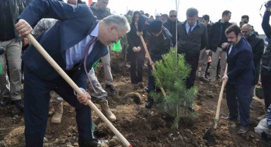 İnönü'de 2 bin fidan dikilerek 6 Şubat Deprem Şehitleri Ormanı oluşturuldu