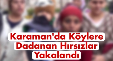 Karaman'da köylere dadanan hırsızlar yakalandı