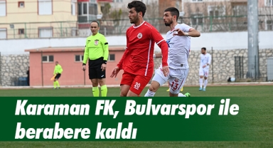 Karaman FK, Bulvarspor ile berabere kaldı