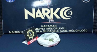 Karaman'daki uyuşturucu operasyonunda 1 tutuklama