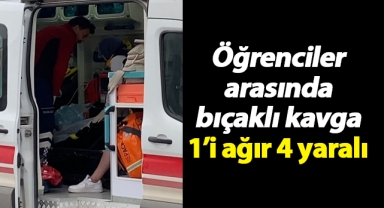 Okulda tartışan öğrenciler sokakta birbirlerini bıçakladı