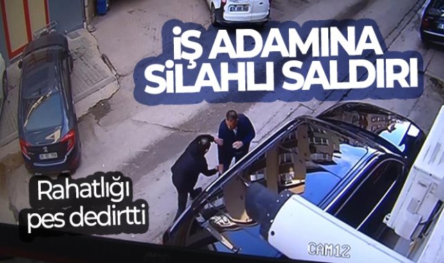 Ağzında sigarayla iş adamını ayağından vuran şahsın rahatlığı 'pes' dedirtti