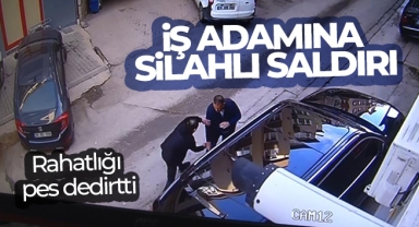 Ağzında sigarayla iş adamını ayağından vuran şahsın rahatlığı 'pes' dedirtti