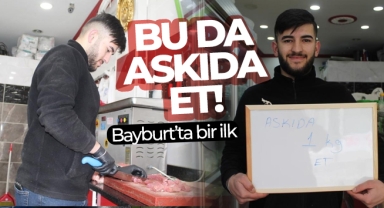 Askıda ekmeğin, yemeğin ardından Bayburt'ta bir ilk: 'Askıda et'