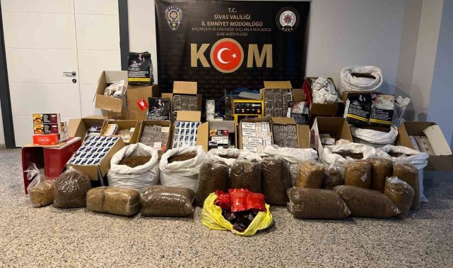 Binlerce kaçak sigara ele geçirildi