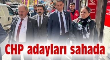 CHP adayları sahada