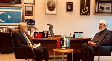 Cumhurbaşkanı Başdanışmanı Topçu, Irak Din Alimleri Konseyi Temsilcisi Mahmut'u kabul etti