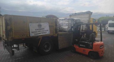 İnönü Belediyesi'nden deprem bölgesine kuru bakliyat desteği