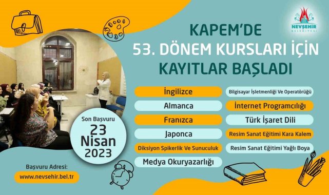 KAPEM'de yeni dönem kurs kayıtları başladı