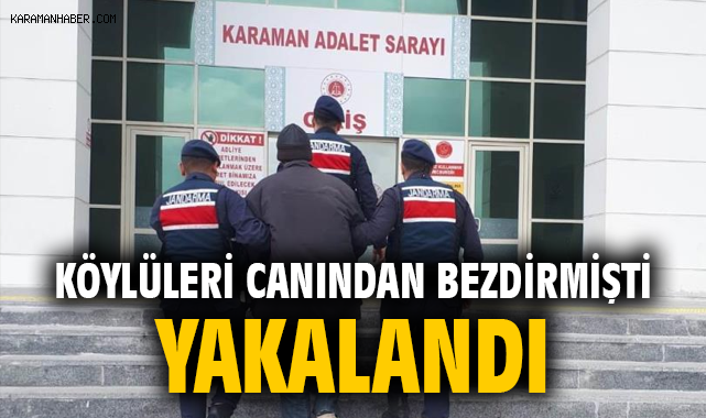 Karaman'da o hırsız yakalandı