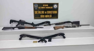 Konya'da kaçak silah operasyonu