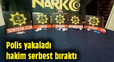 Polis yakaladı, hakim serbest bıraktı