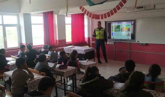 Yozgat'ta öğrencilere trafik eğitimi verildi