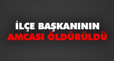 İlçe başkanının amcası öldürüldü