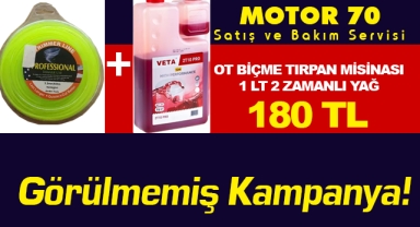 Motor 70'den görülmemiş kampanya