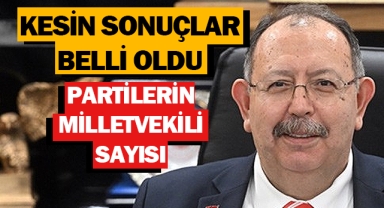 Partilerin milletvekili sayısı