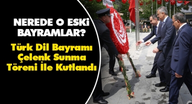 Türk Dil Bayramı Çelenk Sunma Töreni İle Kutlandı