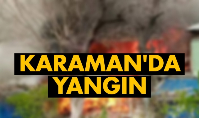 Karaman'da ev yangını