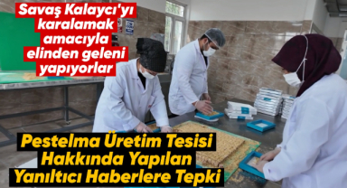 Pestelma Üretim Tesisi Hakkında Yapılan Yanıltıcı Haberlere Tepki