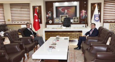 Vali Sarıibrahim’den Başkan Kalaycı’ya Hayırlı Olsun Ziyareti