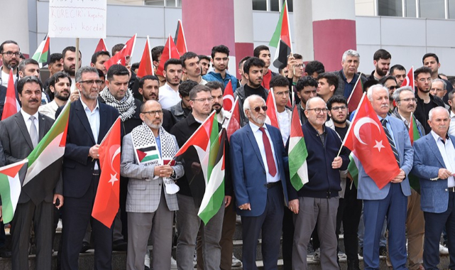 İsrail’in Gazze’ye Yönelik Saldırıları Protesto Edildi