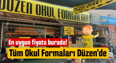 Tüm okul formaları Düzen Konfeksiyon'da
