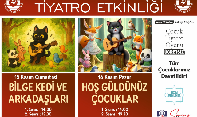 Miniklere Tiyatro Keyfi Karaman Belediyesi’nden