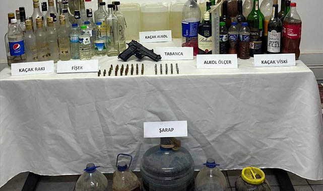 Karaman İl Jandarma Komutanlığından Kaçak Alkol Operasyonu