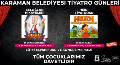 Karaman Belediyesi’nden Çocuklara Tiyatro