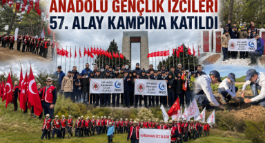 ANADOLU GENÇLİK İZCİLERİ 57. ALAY KAMPINDA TARİH ŞUURUYLA YÜRÜDÜ