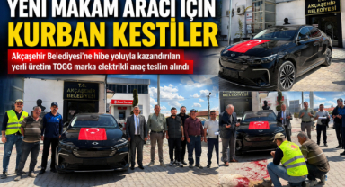 Yeni Makam Aracı İçin Kurban Kestiler