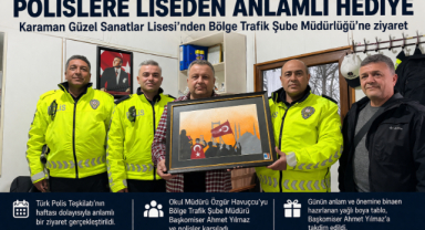 Polislere Liseden Anlamlı Hediye