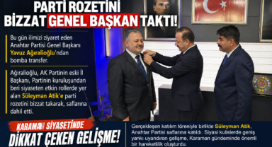 Genel Başkan Bizzat Rozetini Kendi Taktı!
