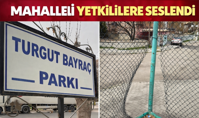  MAHALLELİ YETKİLİLERE SESLENDİ: HALI SAHA BAKIM BEKLİYOR