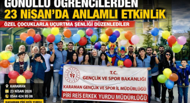 GÖNÜLLÜ ÖĞRENCİLERDEN 23 NİSAN’DA ANLAMLI ETKİNLİK