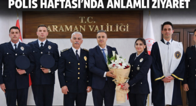 POLİS HAFTASI'NDA ANLAMLI ZİYARET POMEM'DEN VALİ ÇİÇEK İLE NEZAKET BULUŞMASI