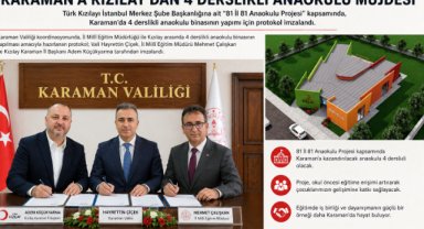Karaman’a Kızılay’dan 4 Derslikli Anaokulu Müjdesi