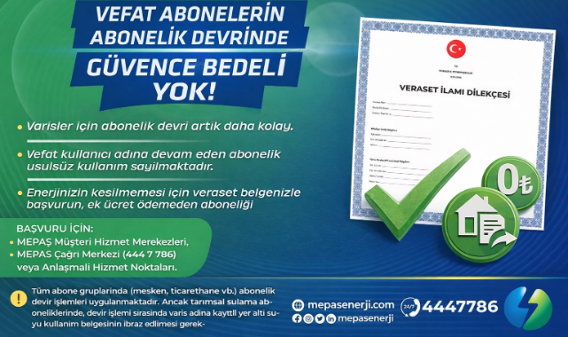 MEDAŞ’TAN ABONELİK UYARISI: USULSÜZ KULLANIMA 5 KAT CEZA