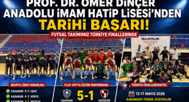 PROF. DR. ÖMER DİNÇER ANADOLU İMAM HATİP LİSESİ’NDEN TARİHİ BAŞARI