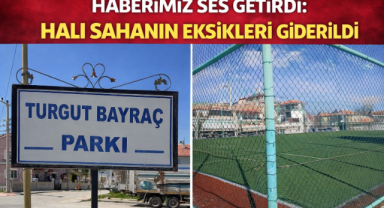 HABERİMİZ SES GETİRDİ: HALI SAHANIN EKSİKLERİ GİDERİLDİ