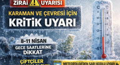 ZİRAİ DON UYARISI: ÜRETİCİLER DİKKATLİ OLMALI