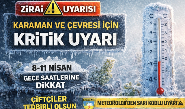 ZİRAİ DON UYARISI: ÜRETİCİLER DİKKATLİ OLMALI