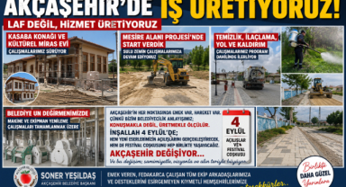 Akçaşehir’de Hizmet Atağı: “Laf Değil, İş Üretiyoruz”