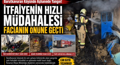 İtfaiyenin Hızlı Müdahalesi Facianın Önüne Geçti
