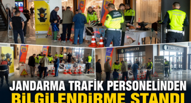Jandarma Trafik Personelinden Bilgilendirme Standı
