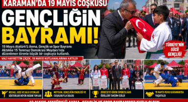 Karaman’da 19 Mayıs Coşkusu Meydanlara Taştı